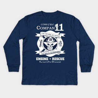 Cobb County Fire Station 11 Kids Long Sleeve T-Shirt
